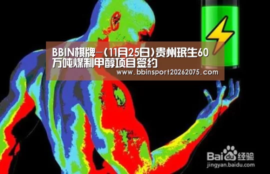 BBIN棋牌-(11月25日)贵州珉生60万吨煤制甲醇项目签约(图1) BBIN棋牌
